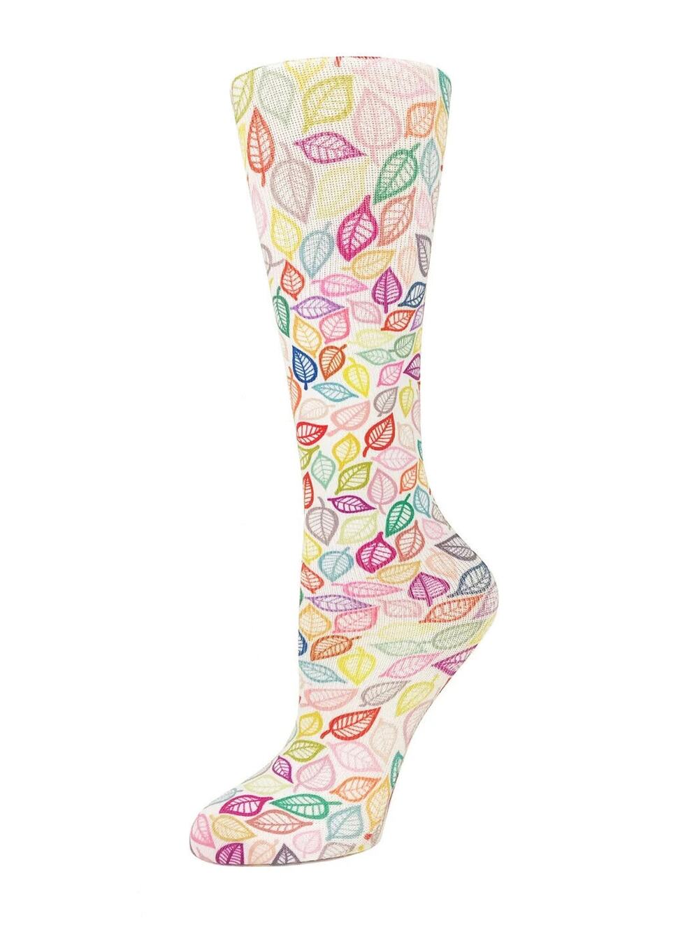 NEW Cutieful Therapeutic Compression Socks Fits Size 5-11 Vibrant Fall Leaves